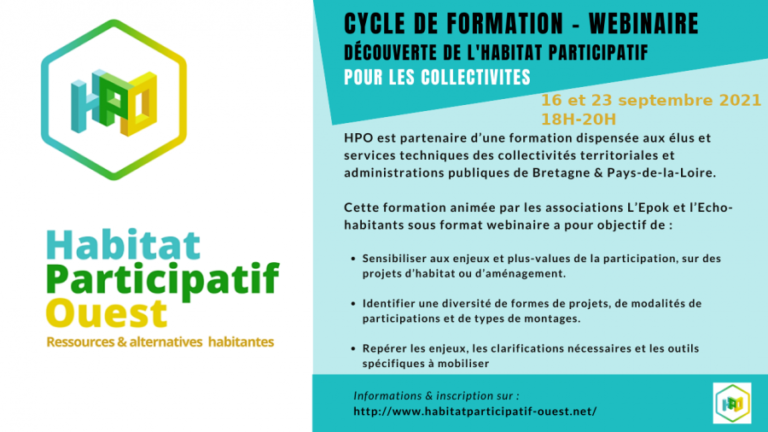 Webinaire Introduction Habitat Participatif /pour les Collectivités