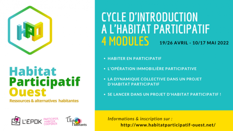 Se former à l’habitat participatif : Webinaire dès le 19 avril